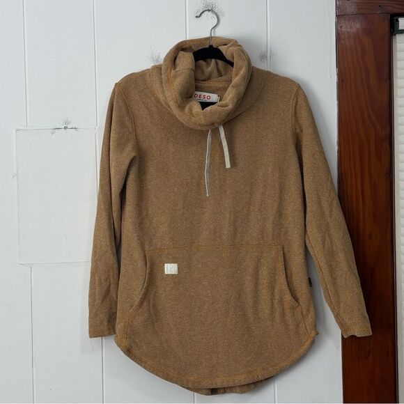 Cozy Tan Women's DESO Cowl Neck Sweater in Medium - Picture 2 of 6